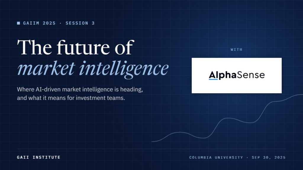 GAIIM 2025: The Future of AI-Driven Market Intelligence in Investment Management