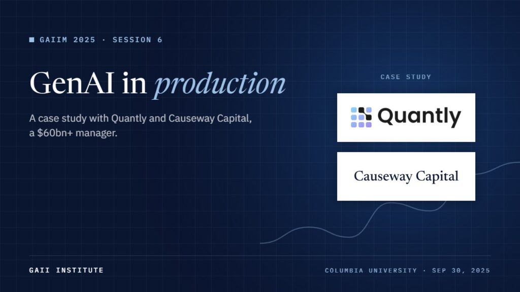 GAIIM 2025: GenAI in Production