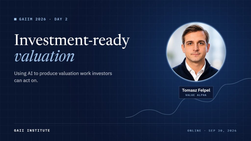 GAIIM 2026: Investment-ready valuation using AI