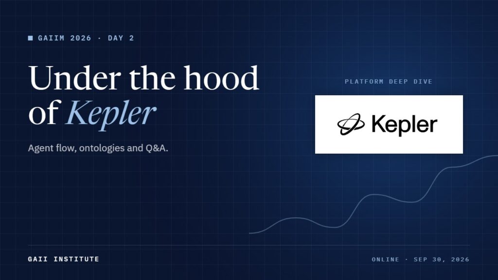 GAIIM 2026: Under the hood of Kepler: agent flow and ontologies